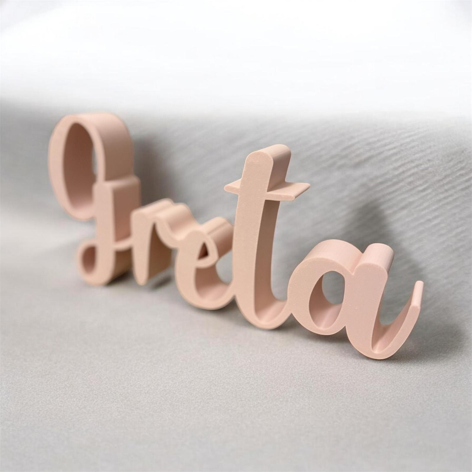 Lettera o nome personalizzato in 3D